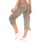 High-Rise Quick-Dry Capri Pants