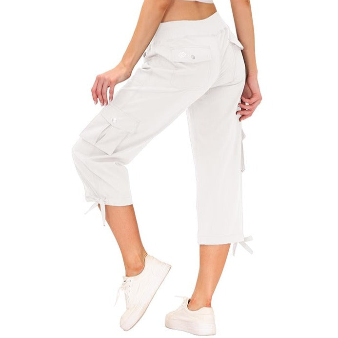 High-Rise Quick-Dry Capri Pants