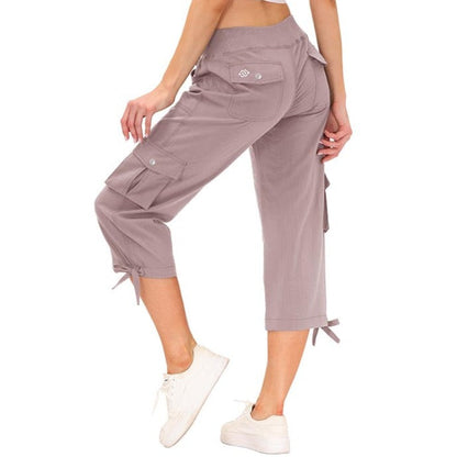 High-Rise Quick-Dry Capri Pants