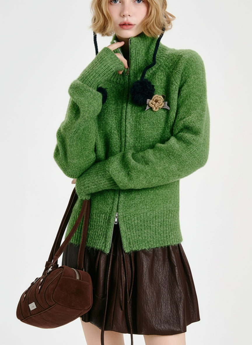 Helena Floral Knit Cardigan