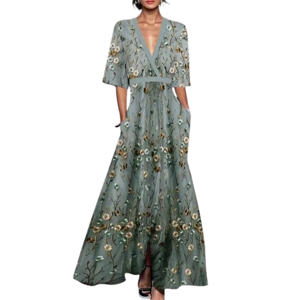 Freya Summer Floral Wrap Midi Dress