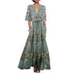 Freya Summer Floral Wrap Midi Dress