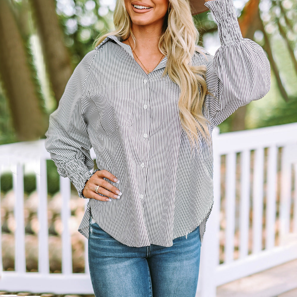 Hazel Relaxed Fit Button-Down Shirt