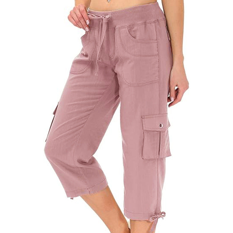High-Rise Quick-Dry Capri Pants