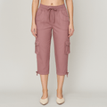 High-Rise Quick-Dry Capri Pants
