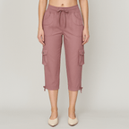 High-Rise Quick-Dry Capri Pants