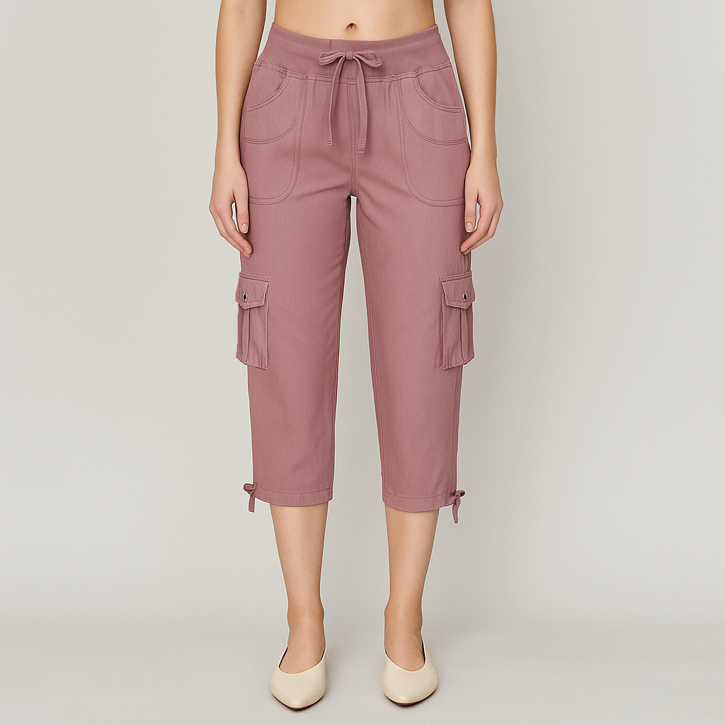 High-Rise Quick-Dry Capri Pants