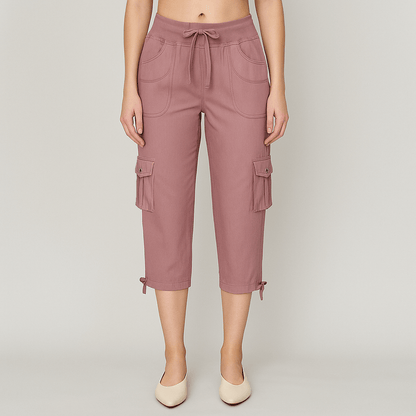High-Rise Quick-Dry Capri Pants