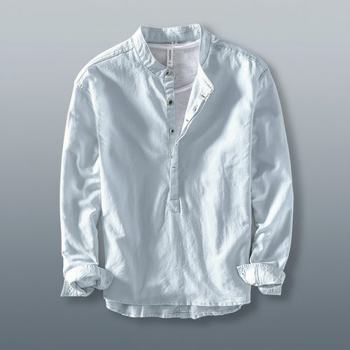 Arturo Linen Mandarin Shirt