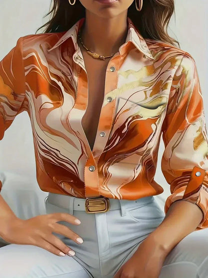 Flowy Satin Blouse