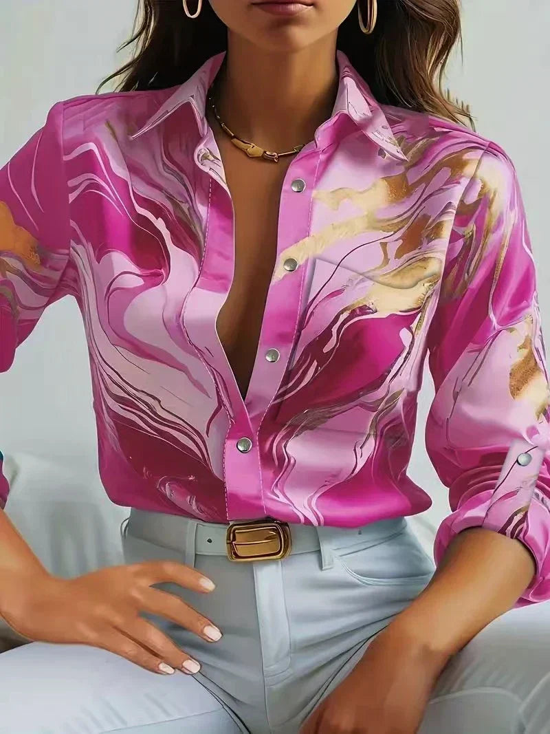 Flowy Satin Blouse