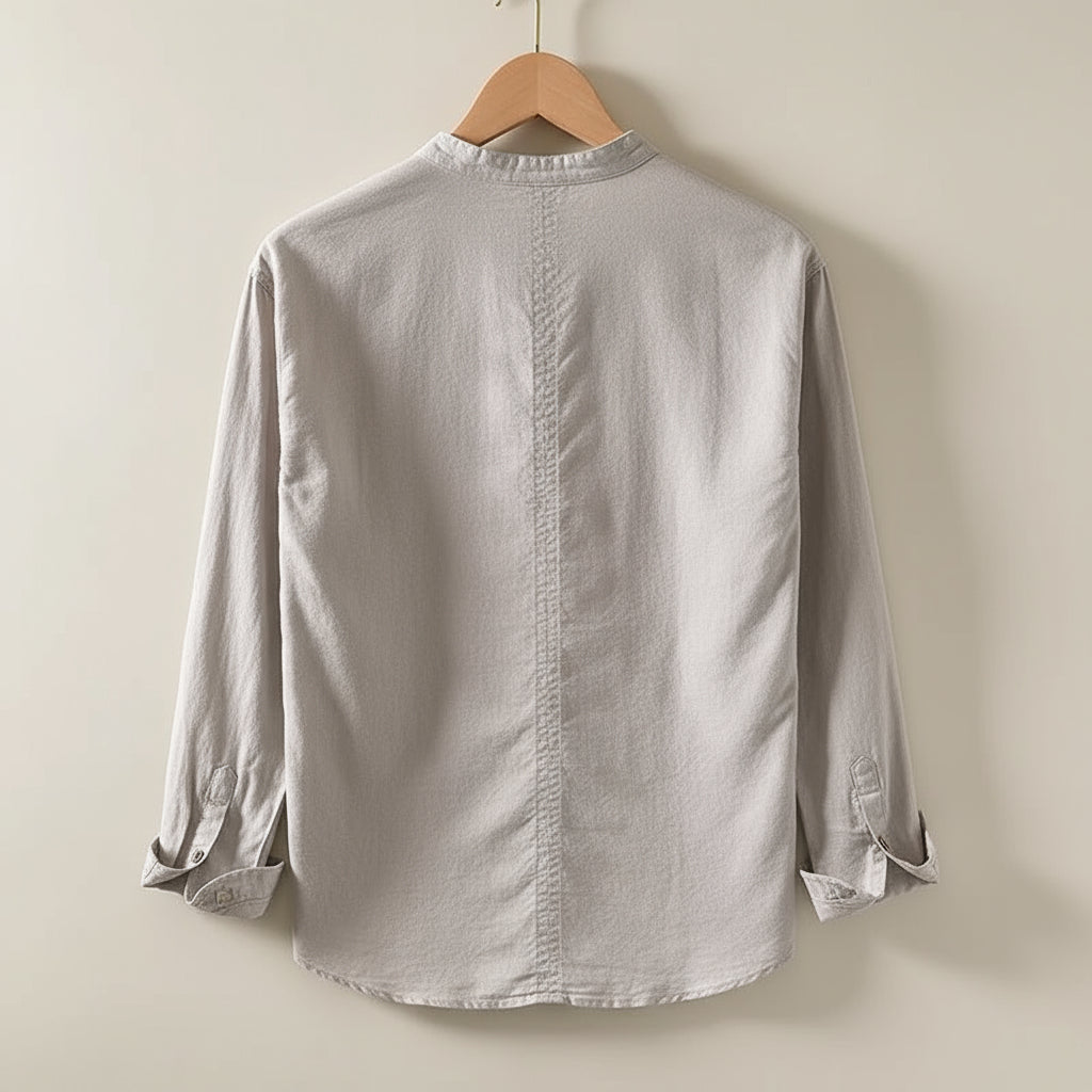Arturo Linen Mandarin Shirt