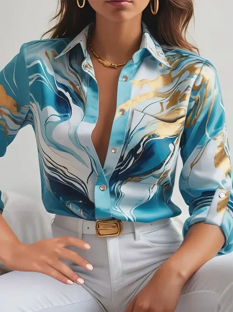 Flowy Satin Blouse