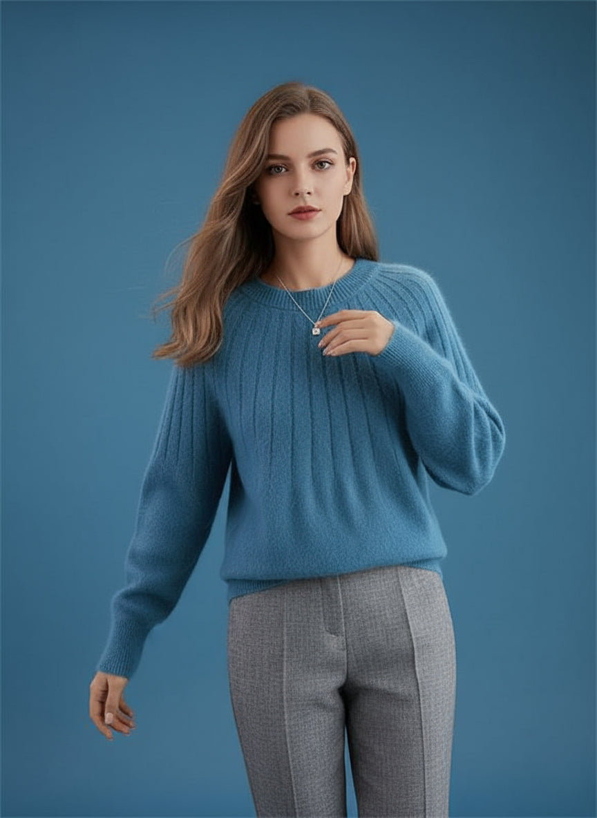 Soft Cashmere Knit Sweater - Selene