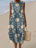 Emma Boho Tiered Midi Dress