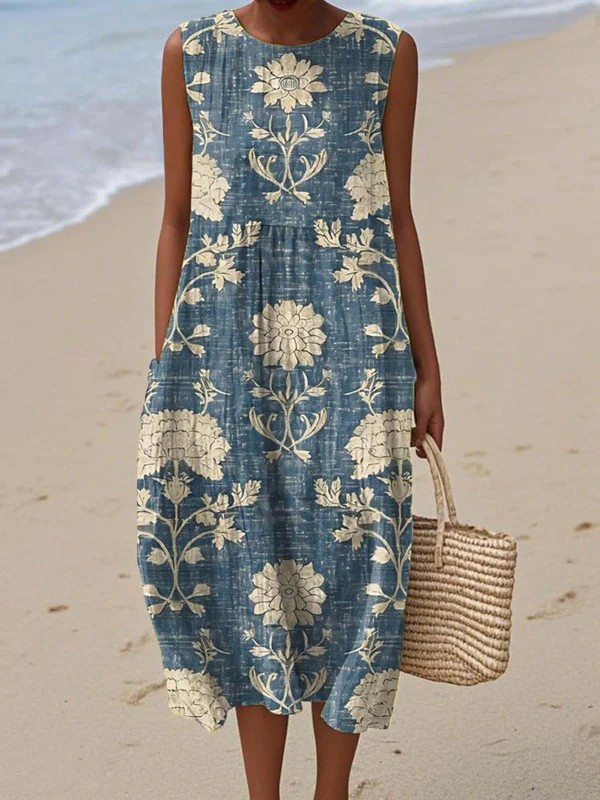 Emma Boho Tiered Midi Dress