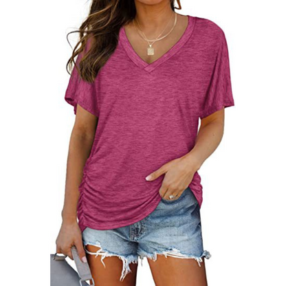 Ruby Relaxed V-Neck Blouse