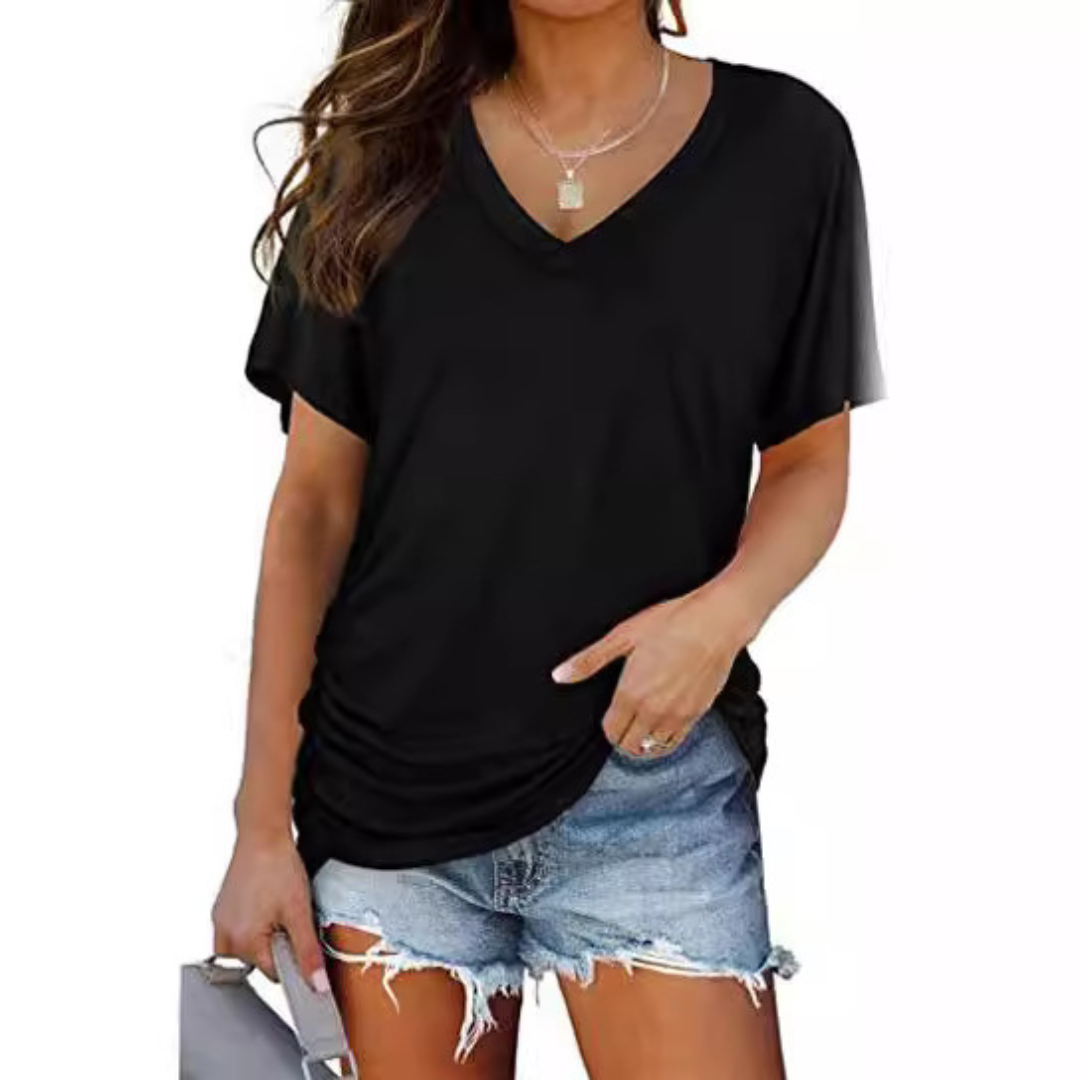 Ruby Relaxed V-Neck Blouse