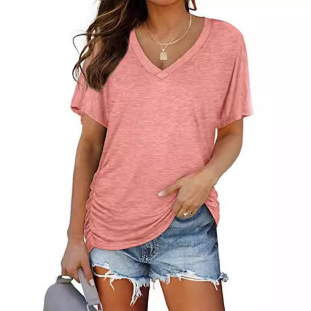 Ruby Relaxed V-Neck Blouse