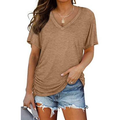 Ruby Relaxed V-Neck Blouse