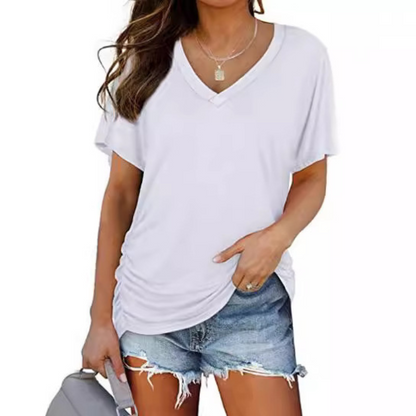 Ruby Relaxed V-Neck Blouse