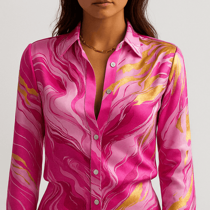 Flowy Satin Blouse