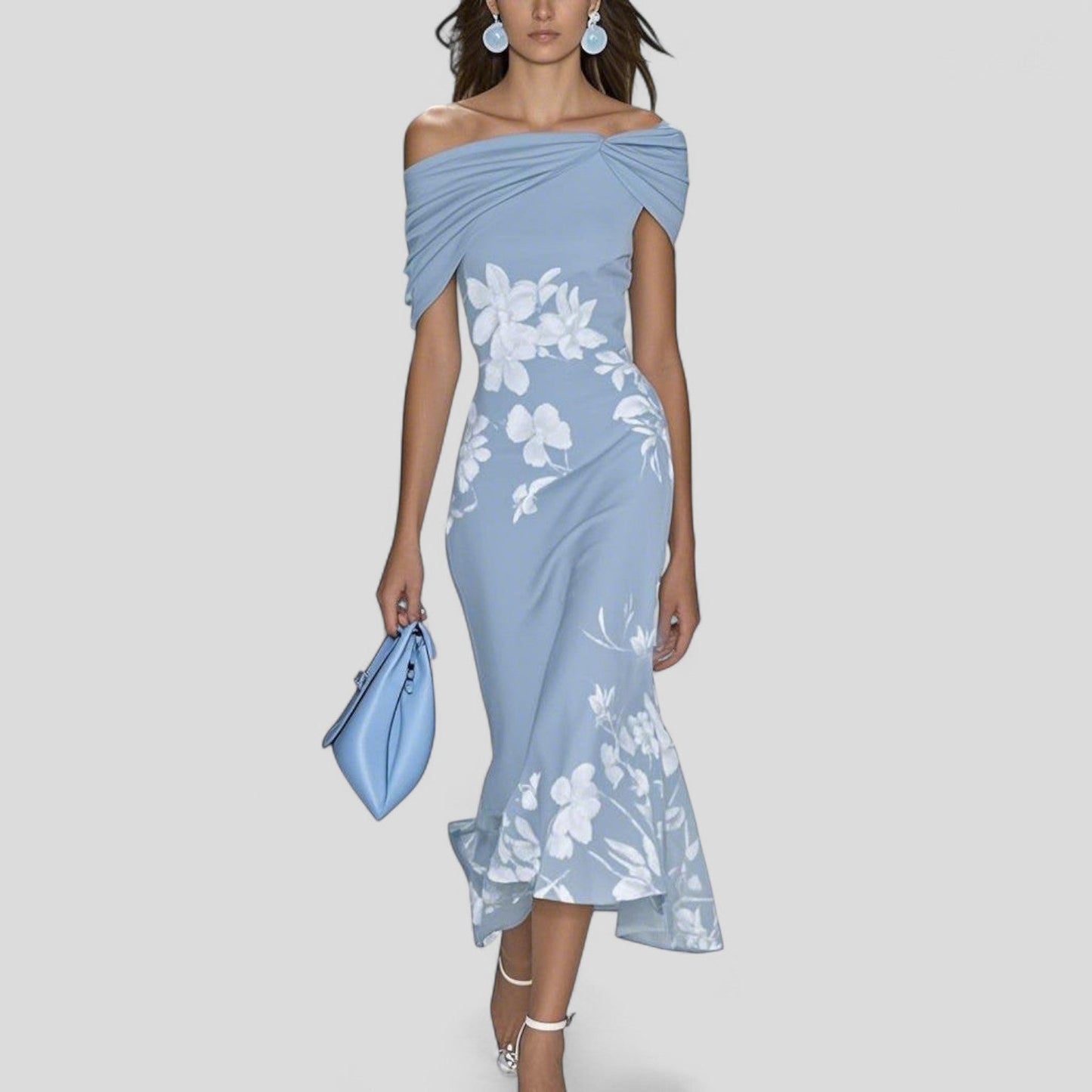 Lunessa Elegant Midi Dress for Women