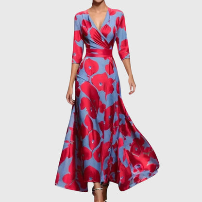 Roselune Elegant Midi Dress for Women