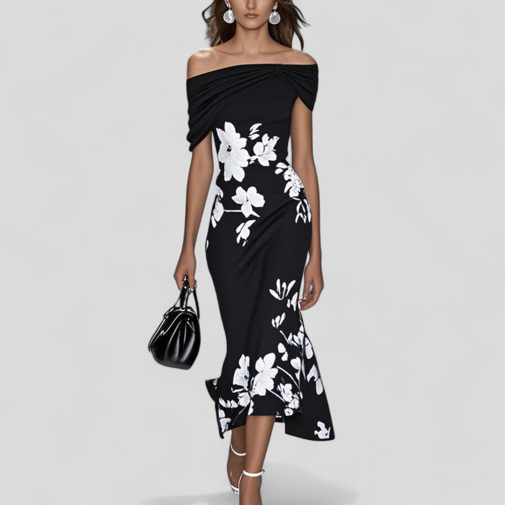 Lunessa Elegant Midi Dress for Women