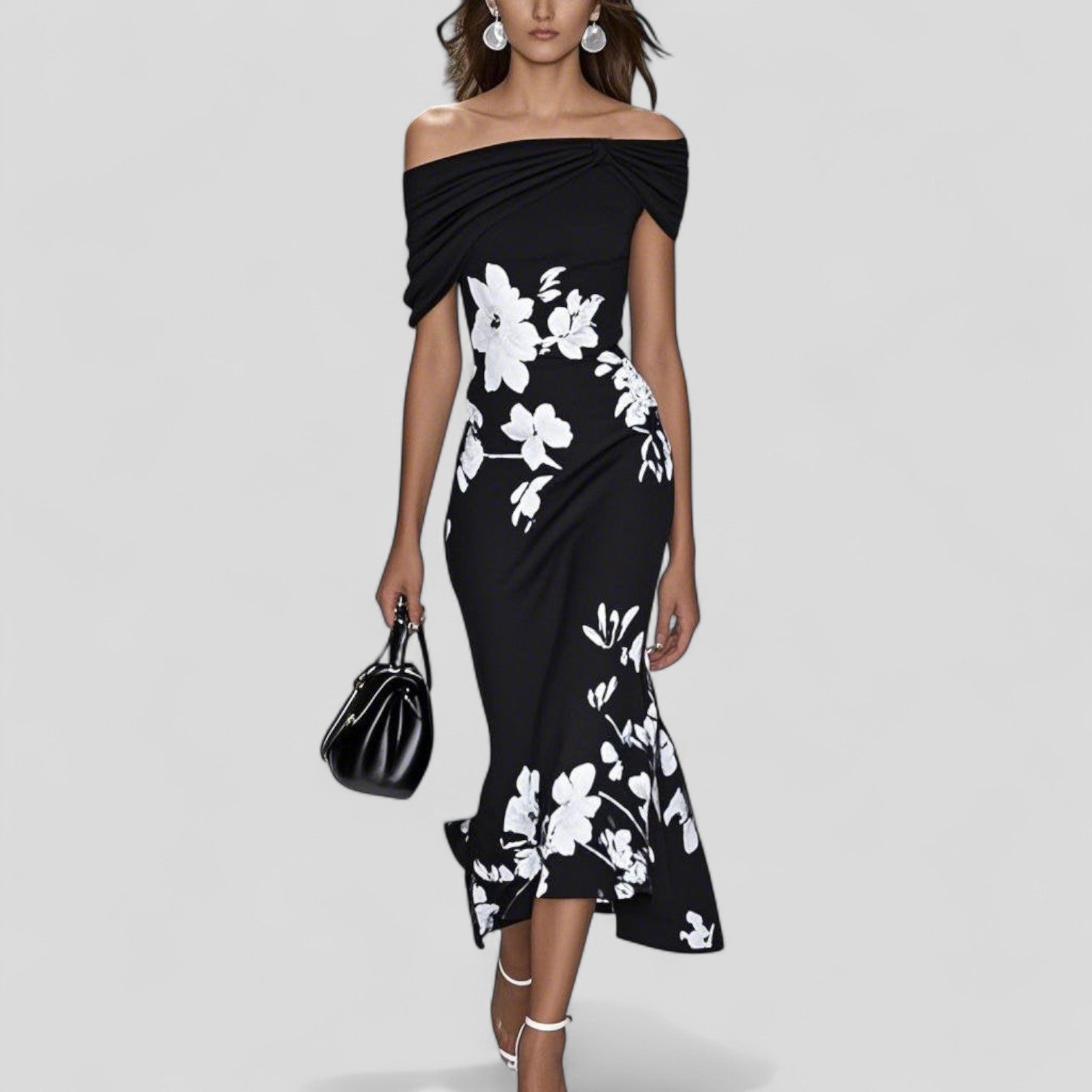 Lunessa Elegant Midi Dress for Women