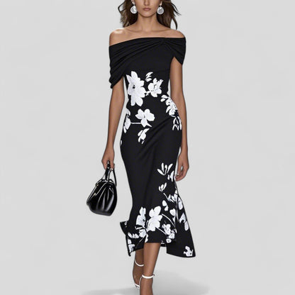 Lunessa Elegant Midi Dress for Women