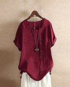 Harper Breezy Button-Front Summer Blouse