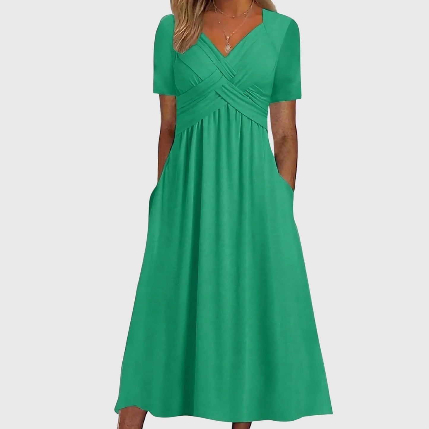 Novara Elegant Tummy Control Midi Dress