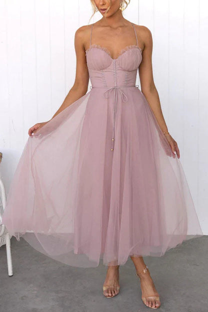 Lauren Elegant Satin Maxi Dress