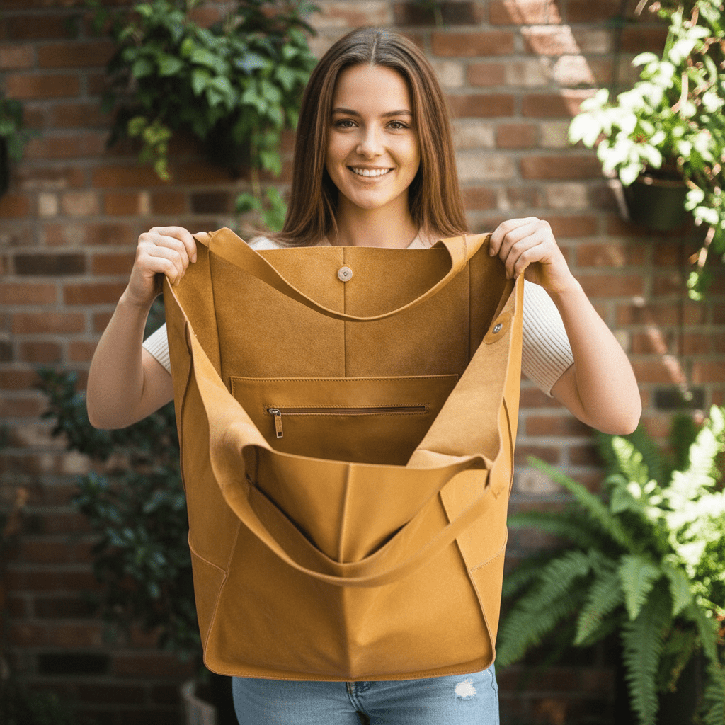 Elina Vintage oversized tote bag