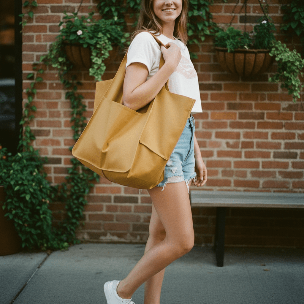 Elina Vintage oversized tote bag