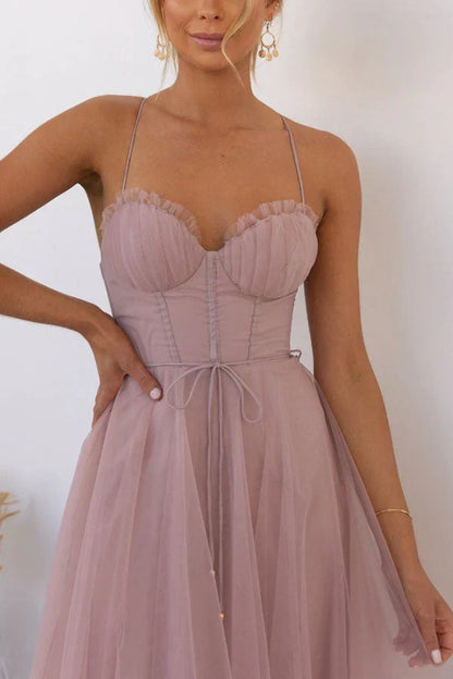 Lauren Elegant Satin Maxi Dress