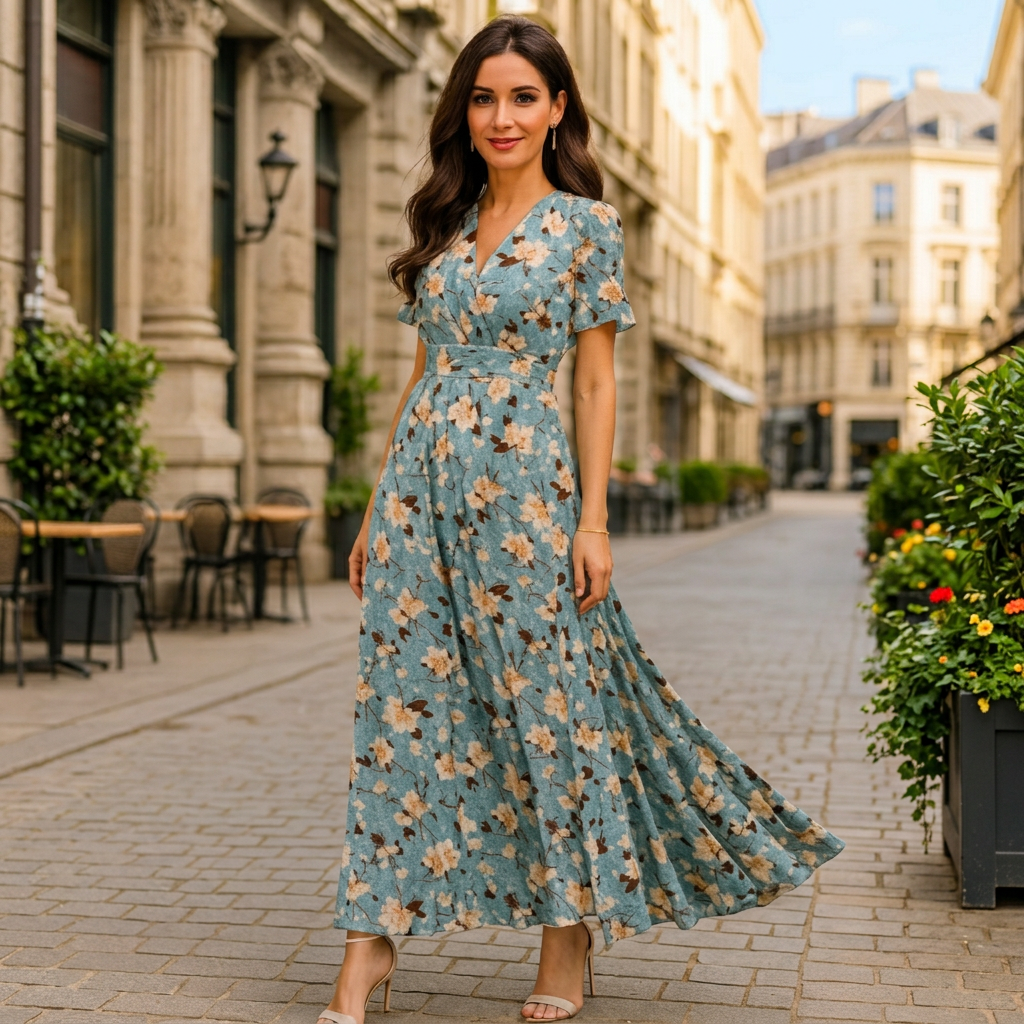 Eloise Blossom Floral Midi Dress