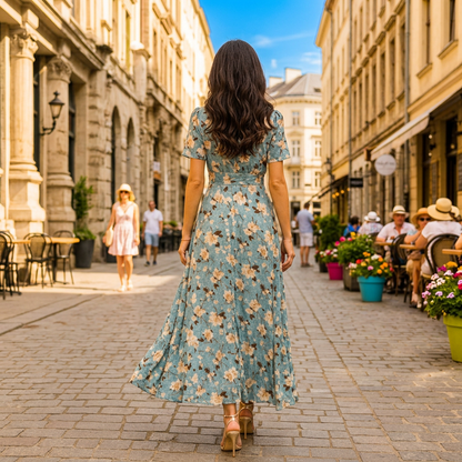 Eloise Blossom Floral Midi Dress