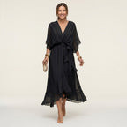 Giselle Elegant V-Neck Dress