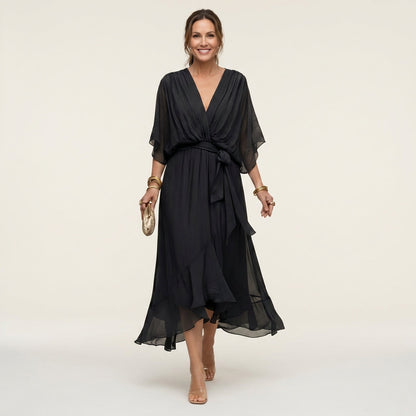 Giselle Elegant V-Neck Dress