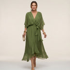 Giselle Elegant V-Neck Dress