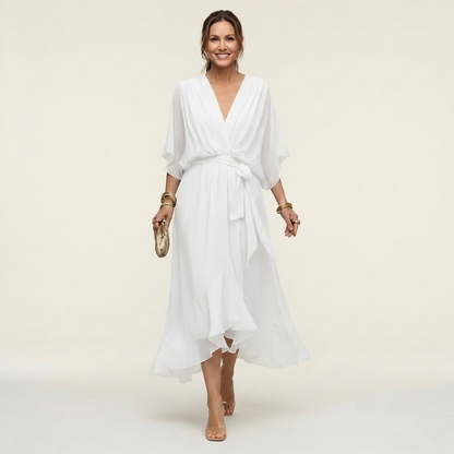 Giselle Elegant V-Neck Dress