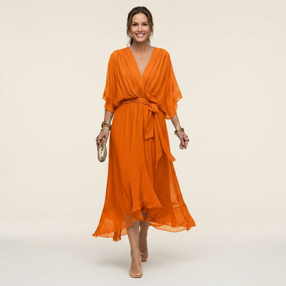 Giselle Elegant V-Neck Dress