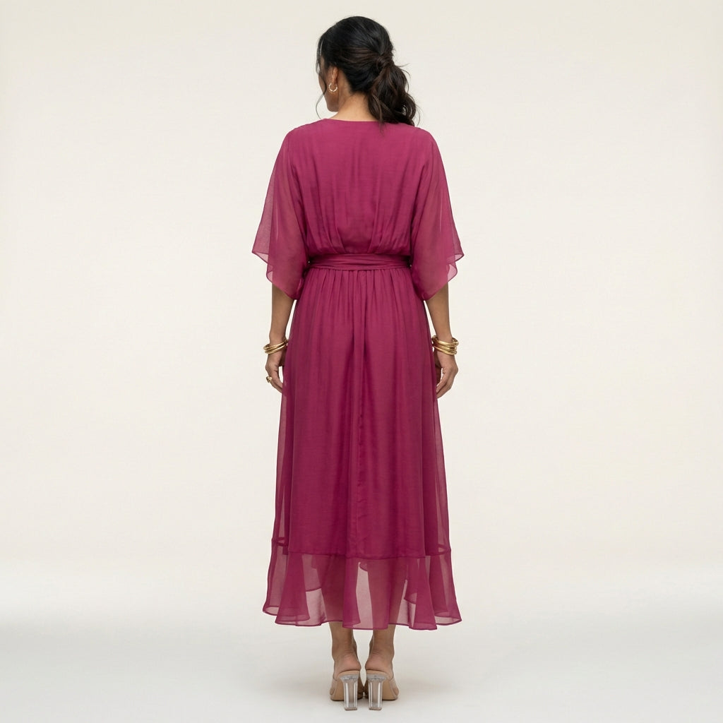 Giselle Elegant V-Neck Dress