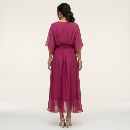Giselle Elegant V-Neck Dress