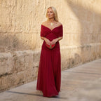 Sienna Satin Evening Midi Dress