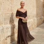 Sienna Satin Evening Midi Dress