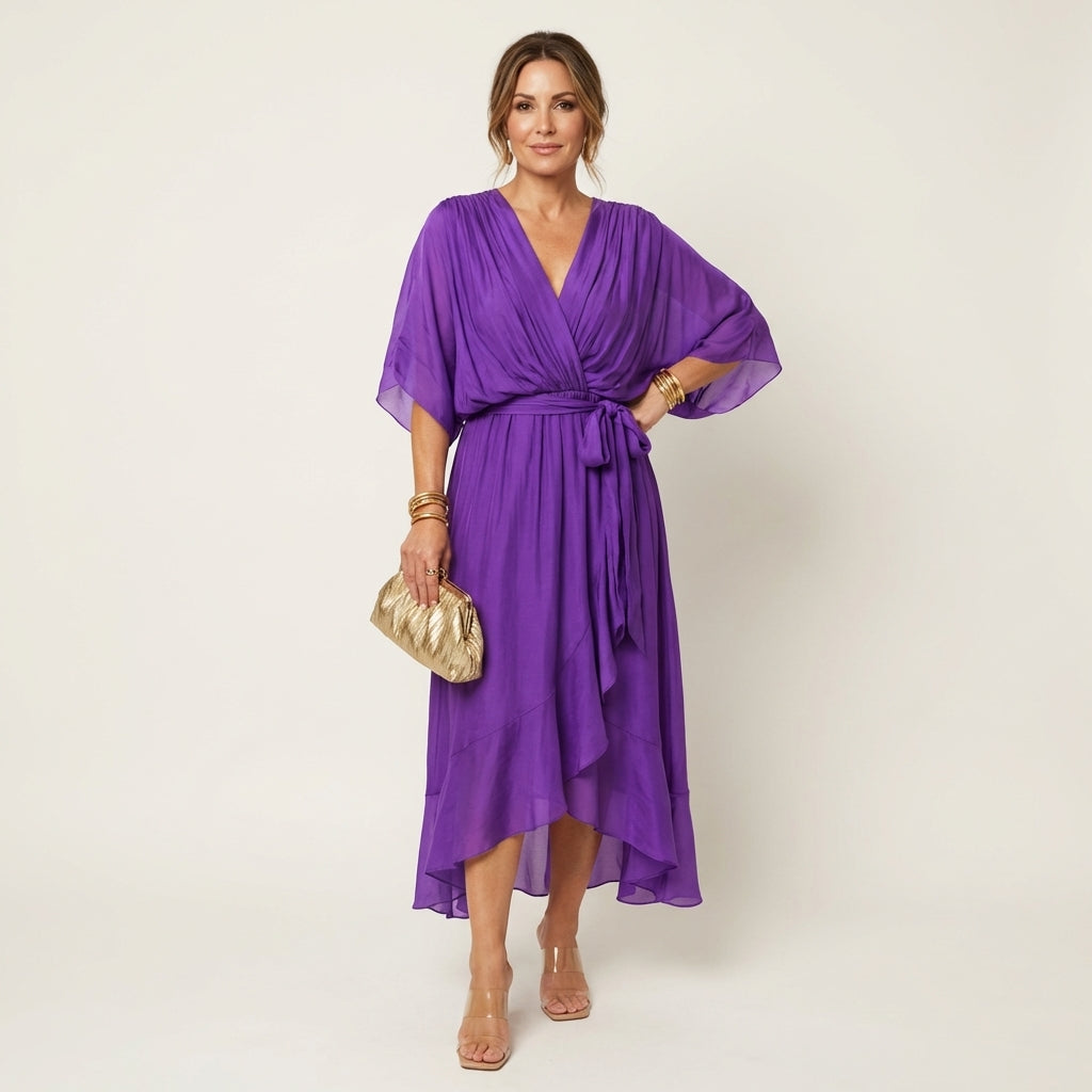 Giselle Elegant V-Neck Dress