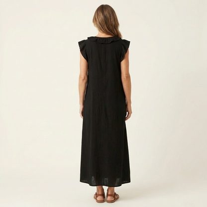 Rosalie Elegant Ruffle Maxi Dress